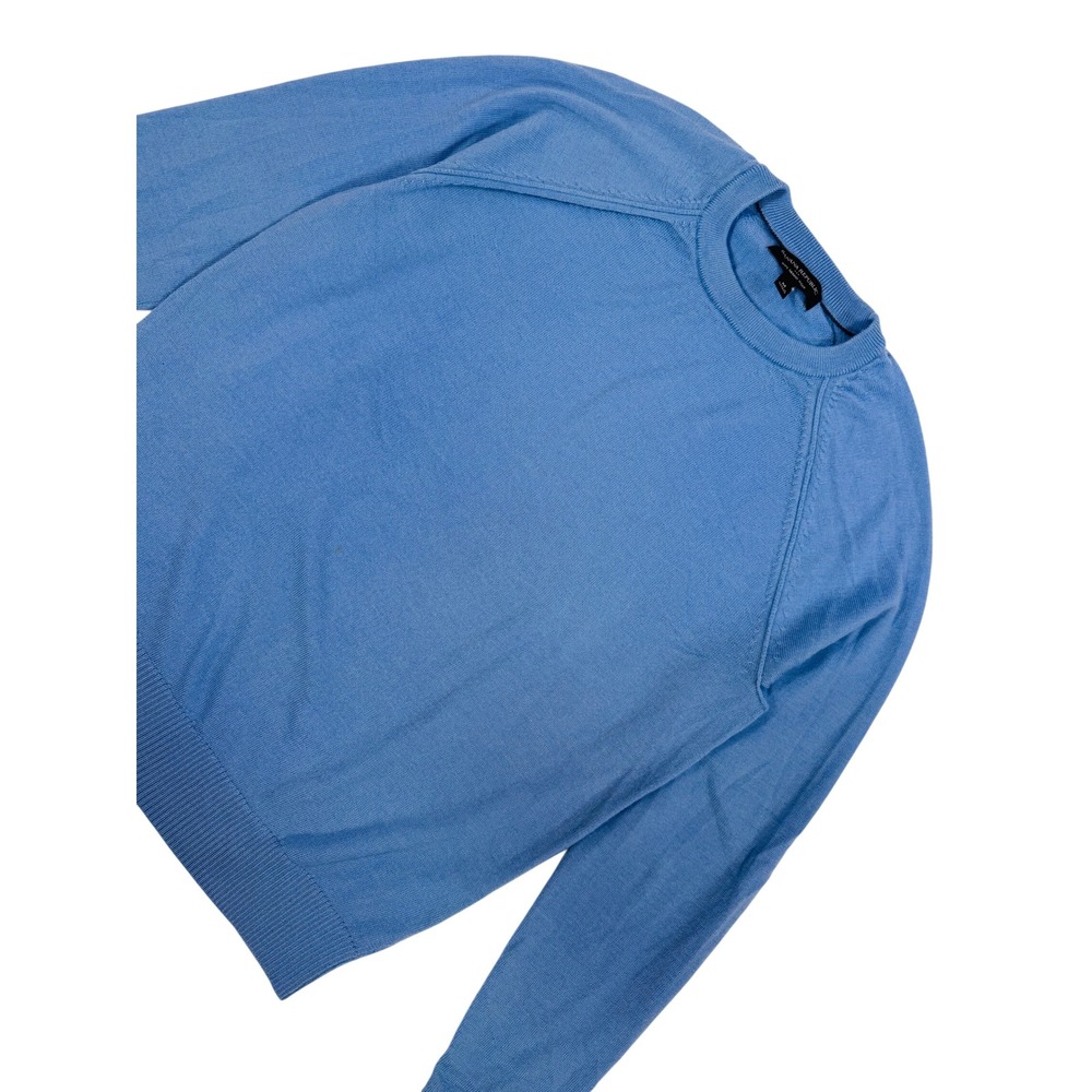 Banana Republic Men's 100% Merino Wool Crewneck Sweater Knit Light‎ Blue Size M